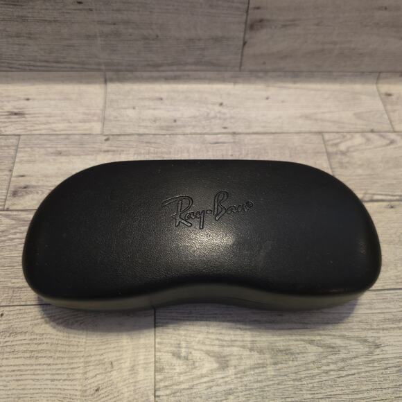 RAY-BAN EYEGLASSES SUNGLASSES BLACK CLAMSHELL CASE - Picture 1 of 9
